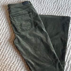 Olive Green Corduroy Pants